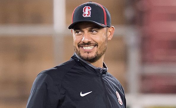 Tavita Pritchard was named Stanford football's offensive coordinator Tuesday. Photo by David Bernal/isiphotos.com.